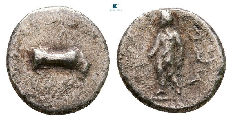 Cilicia. Uncertain mint circa 450-400 BC. 
Obol AR

8 mm, 0,65 g



Very ...