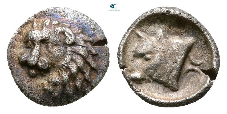 Cilicia. Uncertain mint circa 450-400 BC. 
Hemiobol AR

7 mm, 0,40 g



V...