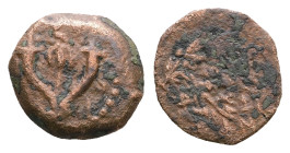 Judaea. Jerusalem. John Hyrcanus I 135-104 BC. Prutah Æ