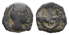 Nabataean Kingdom. Petra. Aretas IV 9 BC-AD 40. Bronze Æ