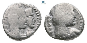 Nabataean Kingdom. Petra. Aretas IV, with Shaqilat 9 BC-AD 40. Drachm AR