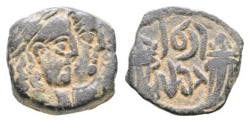 Nabataean Kingdom. Petra. Aretas IV, with Shaqilat 9 BC-AD 40. Bronze Æ