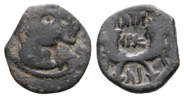 Nabataean Kingdom. Petra. Aretas IV, with Shaqilat 9 BC-AD 40. Bronze Æ