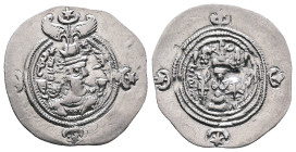 Sasanian Kingdom. Khusro II AD 591-628. Drachm AR