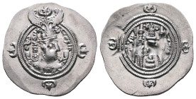Sasanian Kingdom. Khusro II AD 591-628. Drachm AR