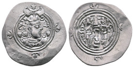 Sasanian Kingdom. Khusro II AD 591-628. Drachm AR