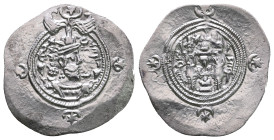 Sasanian Kingdom. Khusro II AD 591-628. Drachm AR