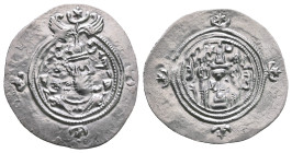 Sasanian Kingdom. Khusro II AD 591-628. Drachm AR