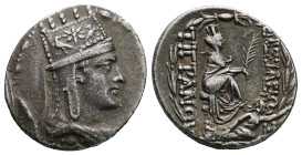 Kings of Armenia. Tigranocerta. Tigranes II "the Great" 95-56 BC. Tetradrachm AR