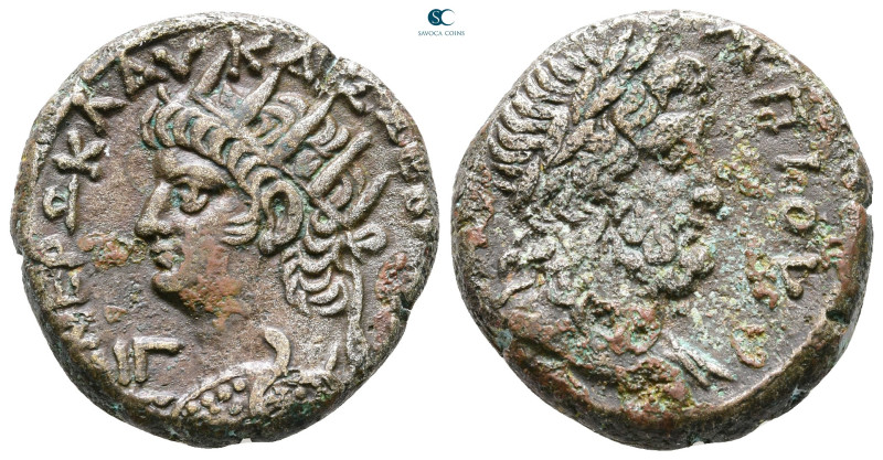 Egypt. Alexandria. Nero AD 54-68. 
Billon-Tetradrachm

24 mm, 12,52 g



...