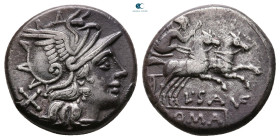 L. Saufeius 152 BC. Rome. Denarius AR