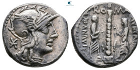 Ti. Minucius C.f. Augurinus 134 BC. Rome. Denarius AR