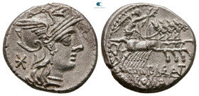 P. Maenius Antiaticus M.f 132 BC. Rome. Denarius AR