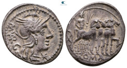 M. Vargunteius 130 BC. Rome. Denarius AR