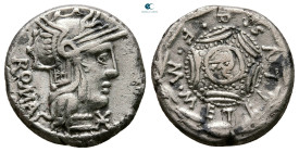M. Caecilius Q.f. Q.n. Metellus 127 BC. Rome. Denarius AR