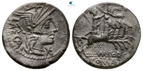 M. Porcius Laeca 125 BC. Rome. Denarius AR