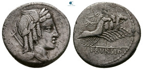 L. Julius Bursio 85 BC. Rome. Denarius AR