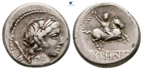Pub. Crepusius 82 BC. Rome. Denarius AR