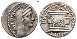 L. Aemilius Lepidus Paullus 62 BC. Rome. Denarius AR