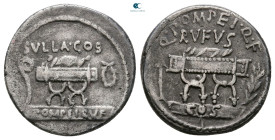 Q. Pompeius Rufus 54 BC. Rome. Denarius AR