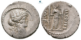 P. Clodius M.f. Turrinus 42 BC. Rome. Denarius AR