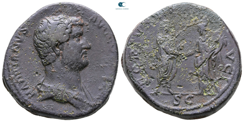 Hadrian AD 117-138. Rome
Sestertius Æ

32 mm, 29,31 g



Very Fine