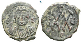 Maurice Tiberius AD 582-602. Theoupolis (Antioch). Half Follis or 20 Nummi Æ