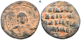 Attributed to Basil II and Constantine VIII AD 976-1028. Constantinople. Anonymous Follis Æ
