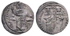 Andronicus II Palaeologus, with Michael IX AD 1282-1328. Constantinople. Basilikon AR