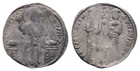 Andronicus II Palaeologus, with Michael IX AD 1282-1328. Constantinople. Basilikon AR