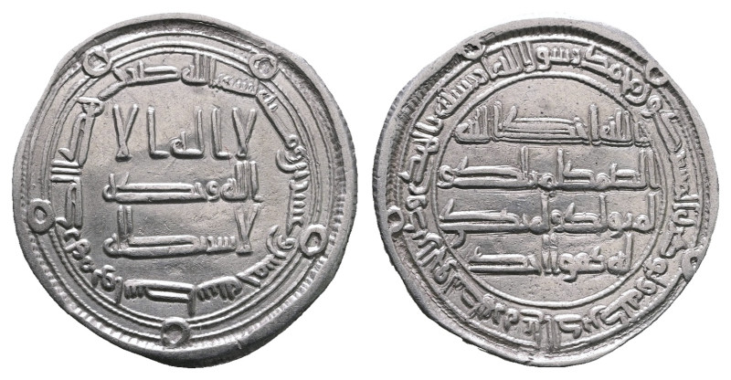 Umayyad. Wasit mint. Hisham AH 105-125. Struck AH 125
AR Dirham

25 mm, 2,74 ...