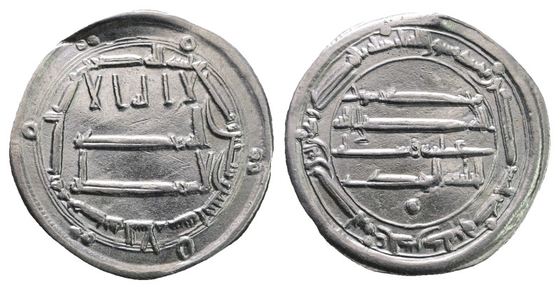 Abbasid. Madinat al-Salam mint. al-Mahdi AH 158-169. Struck AH 162
AR Dirham
...