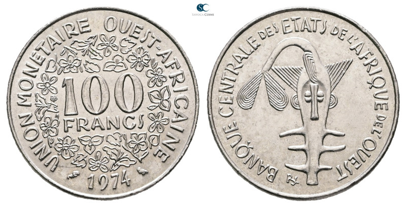 British East Africa . AD 1974. 
100 Francs

 mm, 7 g



Uncirculated