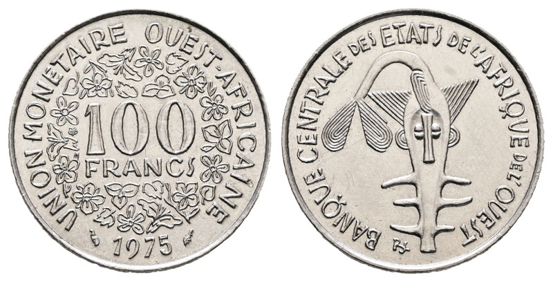 British East Africa . AD 1975. 
100 Francs

 mm, 7 g



Uncirculated