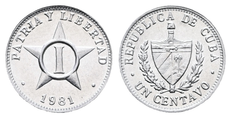 Cuba. AD 1981. 
1 Centavo

 mm, 0,76 g



Mint State