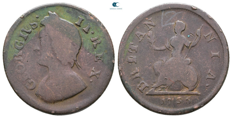 Great Britain. George II AD 1727-1760. 
Farthing 1736

23 mm, 4,86 g



G...