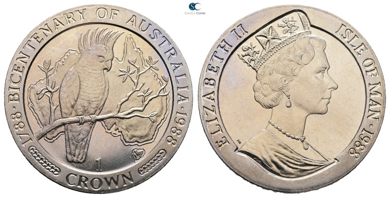 Isle of Man. AD 1988. Bicentenary of Australia
1 Crown

 mm, 28,28 g



P...