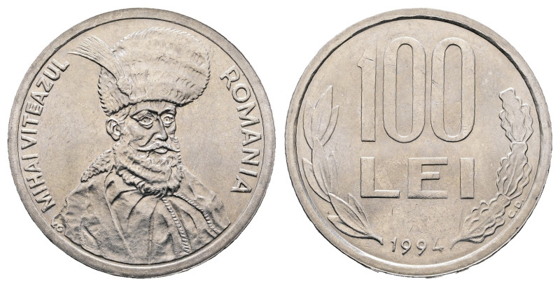 Romania. AD 1994. 
100 Lei

 mm, 8,80 g



Uncirculated