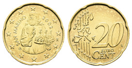 San Marino.  AD 2002. 20 Cent