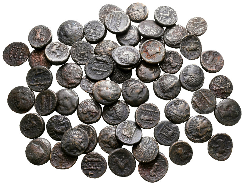 Lot of ca. 60 greek bronze coins / SOLD AS SEEN, NO RETURN! 

Nearly Very Fine