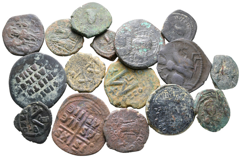 Lot of ca. 16 byzantine bronze coins / SOLD AS SEEN, NO RETURN! 

Nearly Very ...