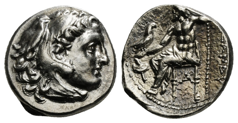 KINGS OF MACEDON. Alexander III 'the Great' (336-323 BC). drachm. .
Obv: Head of...