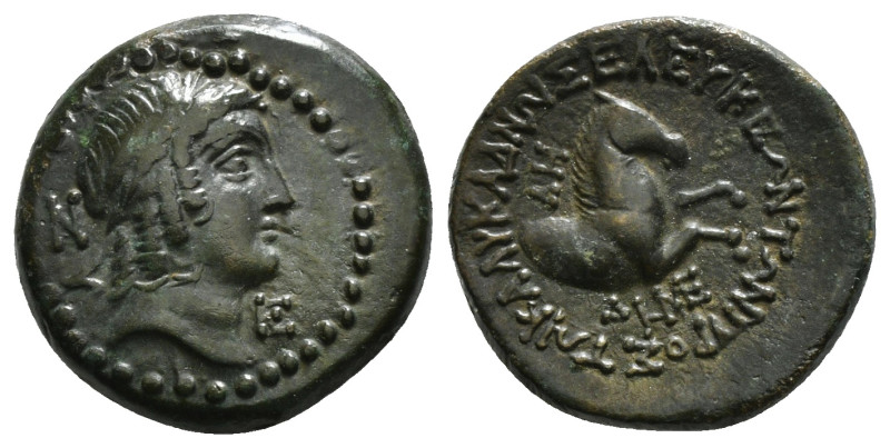 CILICIA, SeleukeiaadCalycadnum (Circa 2nd-1st century BC) AE Obv: Laureate head ...