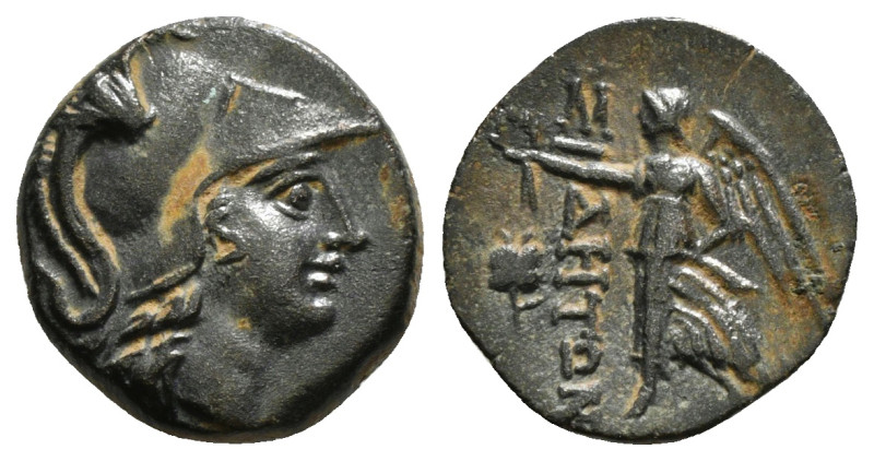 PAMPHYLIA. Side. Ae (Circa mid 1st to 2nd century AD).
Obv: Helmeted head of Ath...