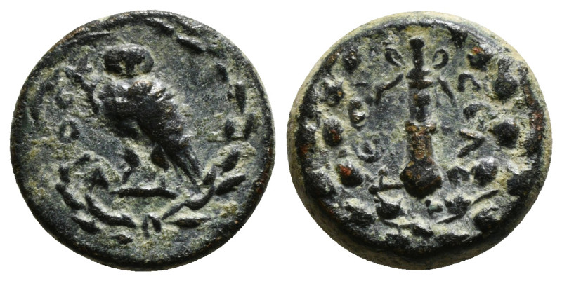 CILICIA. Seleukeia ad Kalykadnon. Ae (2nd-1st centuries BC). Dioskurides, magist...