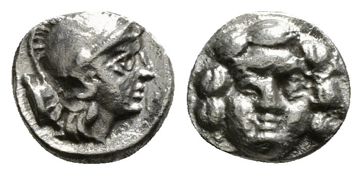 PISIDIA. Selge. Obol (Circa 350-300 BC).
Obv: Helmeted head of Athena right.
Rev...