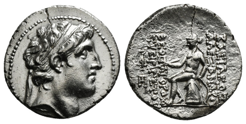 SELEUKID KINGDOM. Alexander I Balas (152-145 BC). Drachm. Antioch on the Orontes...