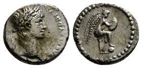 CAPPADOCIA. Caesarea. Nero (54-68). Hemidrachm.
Obv: NERO CLAVD DIVI CLAVD F CAESAR AVG GERMANI.
Laureate head right.
Rev: Nike standing right, with f...