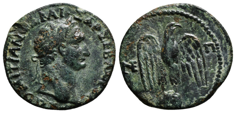 BITHYNIA. Nicaea. Domitian (81-96). Ae.
Obv: ΑΥΤ ΔΟΜΙΤΙΑΝΟΣ ΚΑΙΣΑΡ ΣΕΒ ΓΕΡ.
Ra...