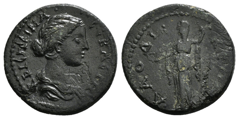 Phrygia, Laodicea ad Lycum. Crispina (reign of Marcus Aurelius, 178-180 AD). AE....